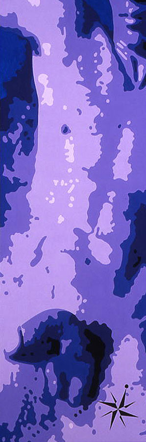<br/>Earth, 2003<br/>72" x 24"<br/>acrylic on canvas